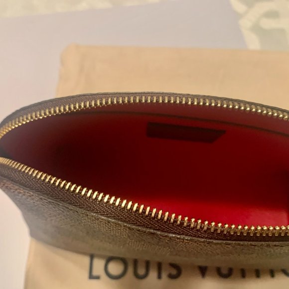 Auth Louis Vuitton Cosmetic Pouch Damier Eben - Picture 7 of 11